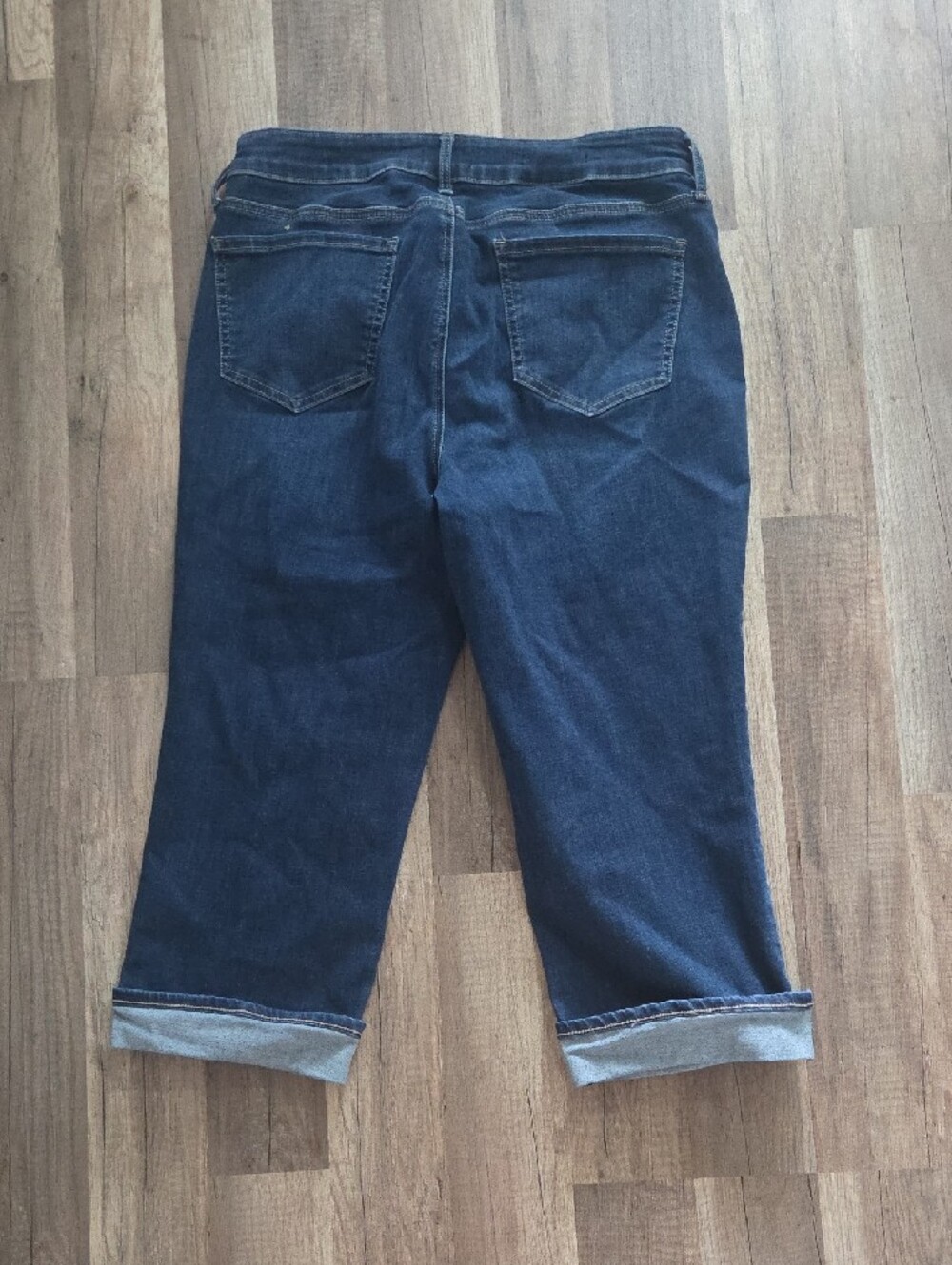 NYDJ Indigo Stretch Denim Capris - Picture 4 of 5